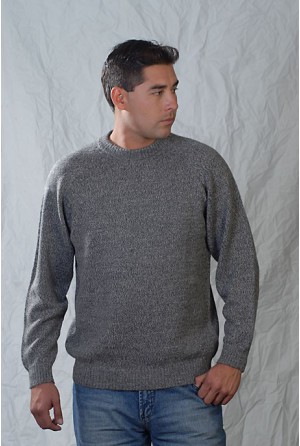 Jersey sweater with raglan sleeves