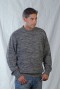 Sweater with roll neck and gray mixtures