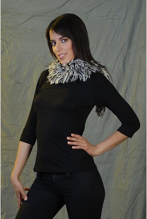 Fringed scarf