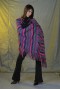 Striped stole with fringes