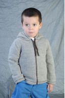 Revertible jacket with hood for boy