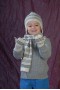 Striped scarf for boy